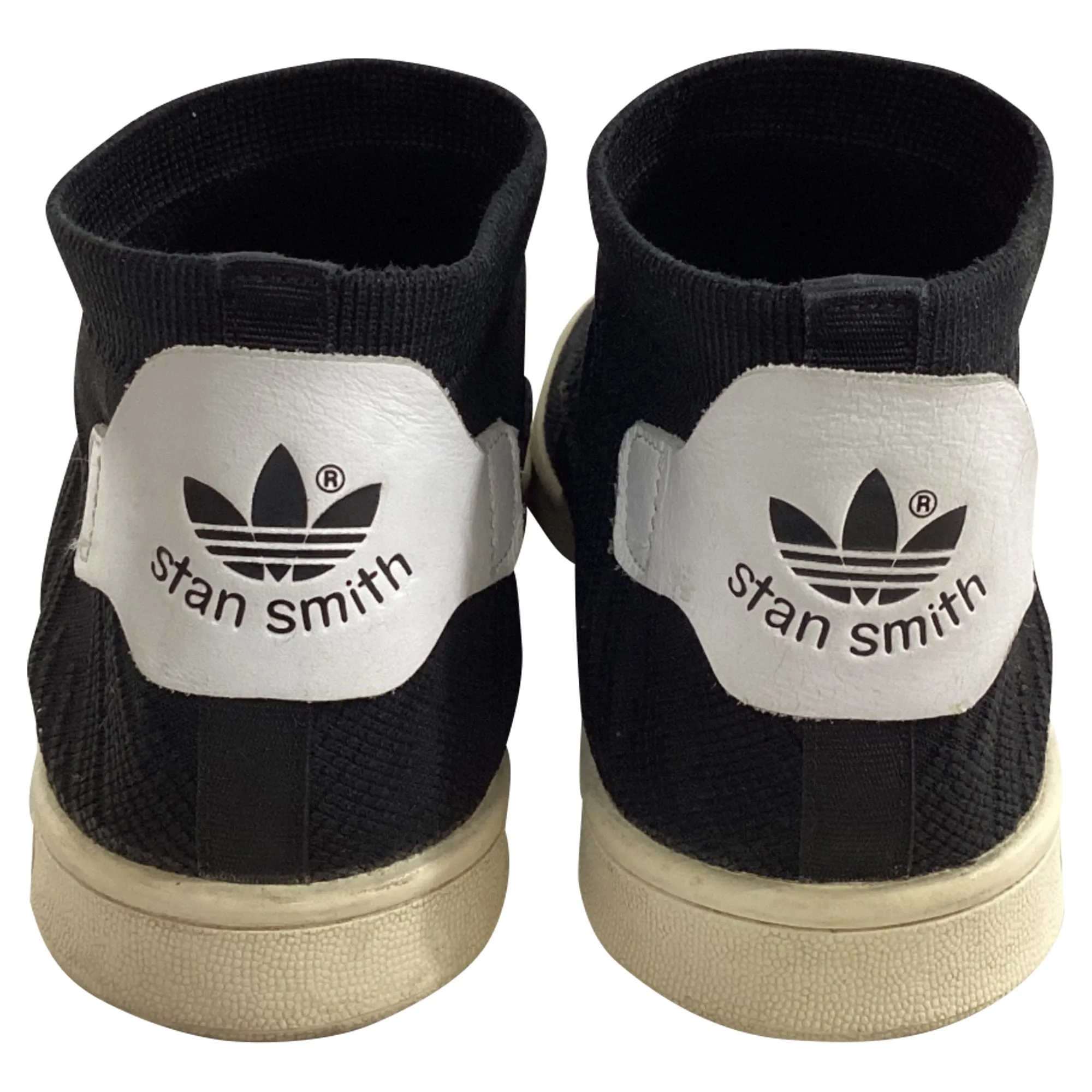 Adidas Stan Smith Shock Primeknit Sneakers in Black Polyester