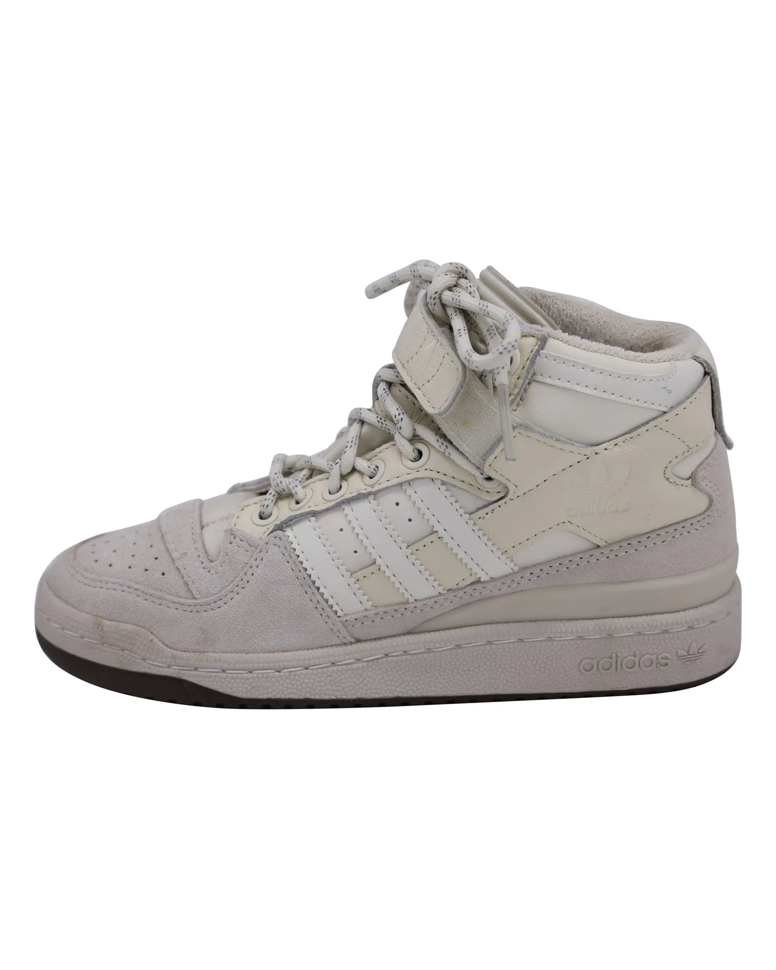 Adidas x Ivy Park Forum Mid 'Icy Park' Sneakers in Cream Leather