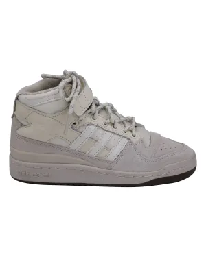 Adidas x Ivy Park Forum Mid 'Icy Park' Sneakers in Cream Leather