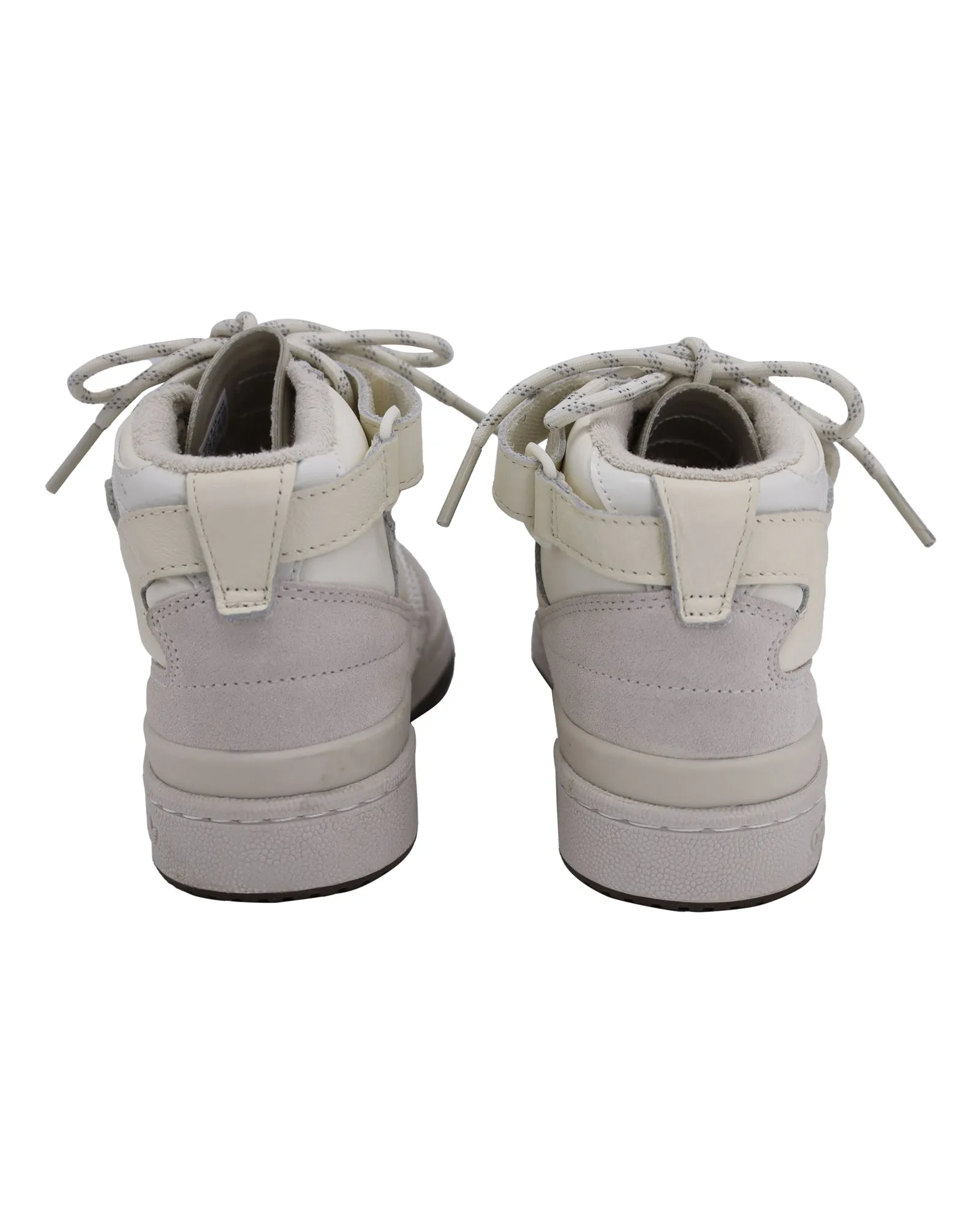 Adidas x Ivy Park Forum Mid 'Icy Park' Sneakers in Cream Leather