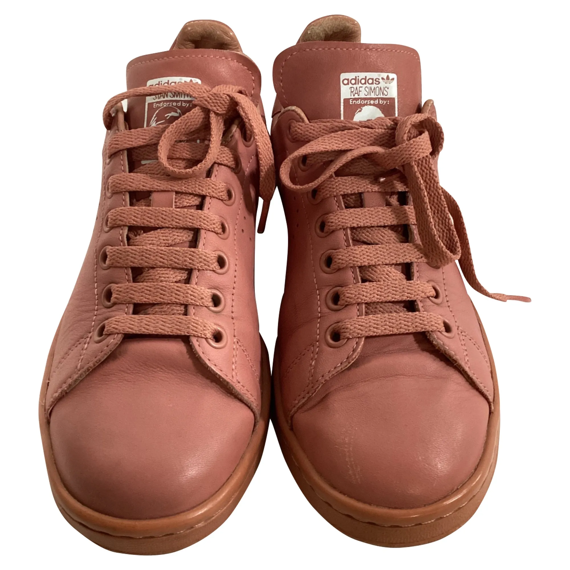 Adidas x Raf Simons Stan Smith Sneakers in Pink Leather