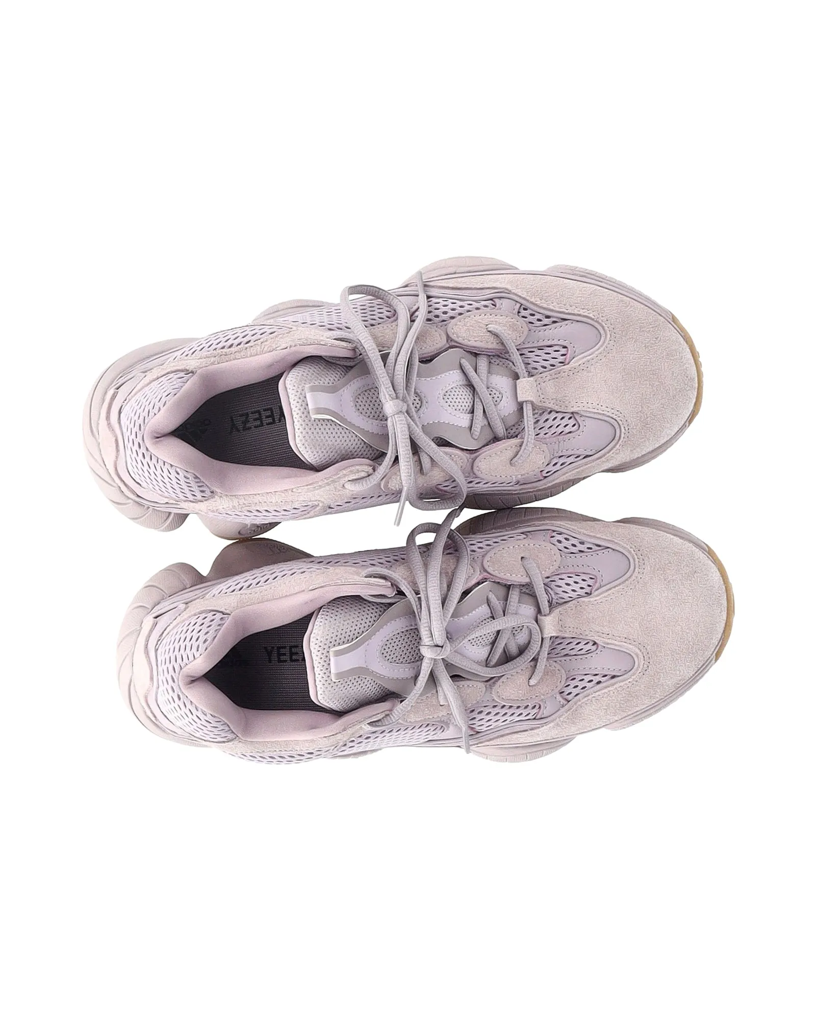 Adidas x Yeezy 500 Soft Vision Sneakers in Pastel Purple Suede