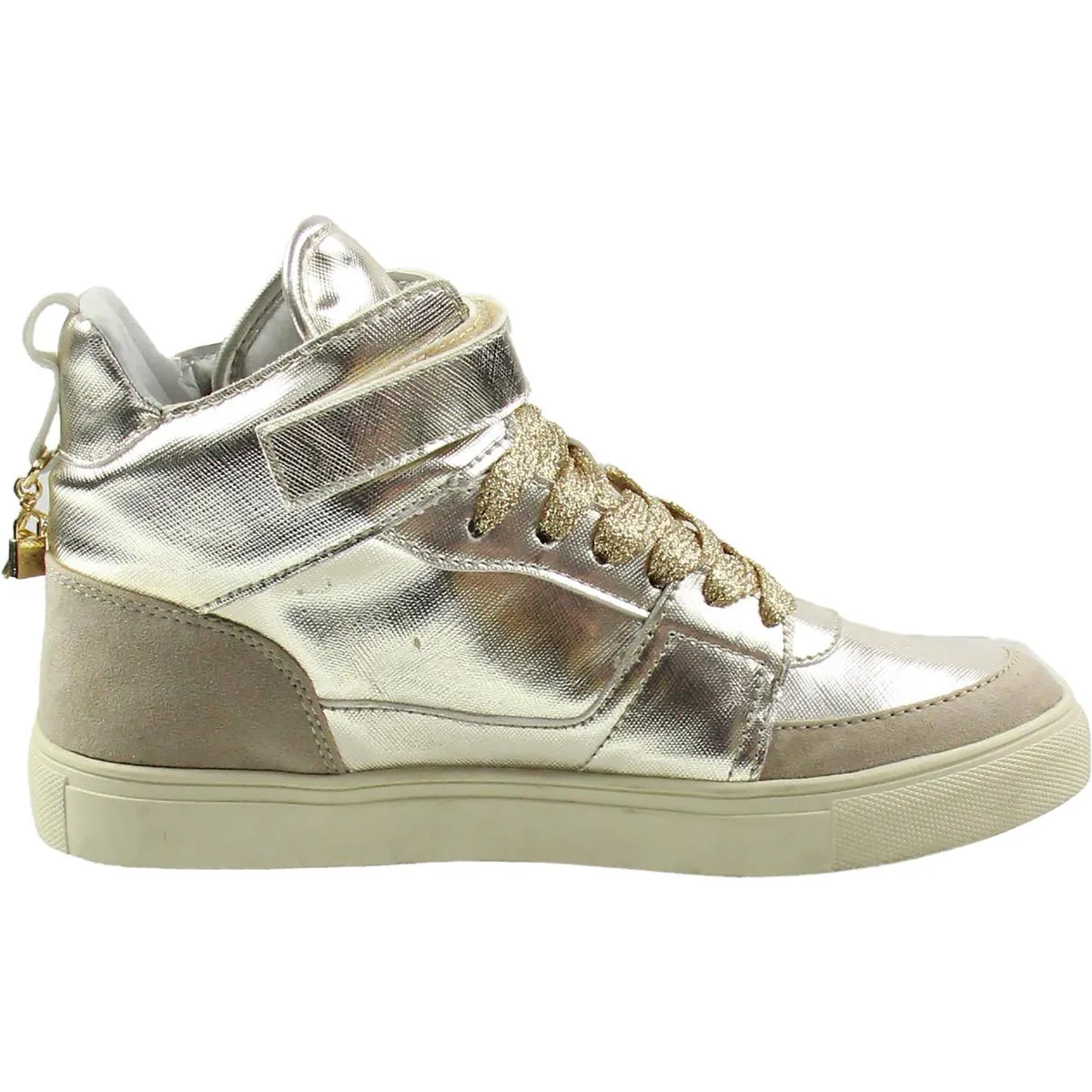 Adorree Womens Faux Leather High Top Fashion Sneakers