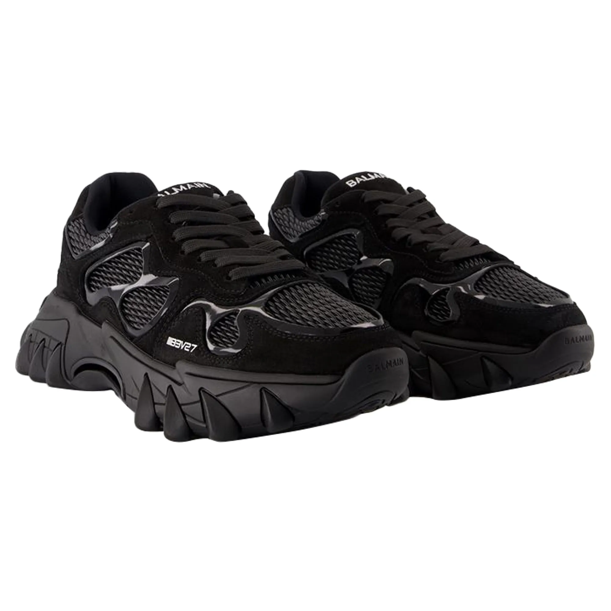 B-East Sneakers - Balmain - Leather - Black