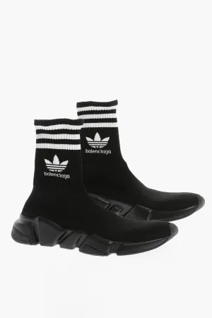 Balenciaga Adidas Logo Print Speed Sock Sneakers