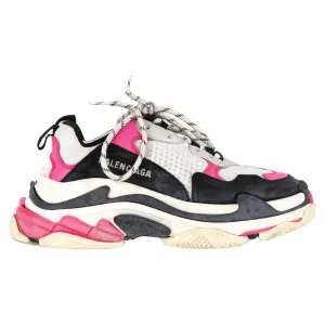 Balenciaga Triple S Sneakers in Pink Polyester