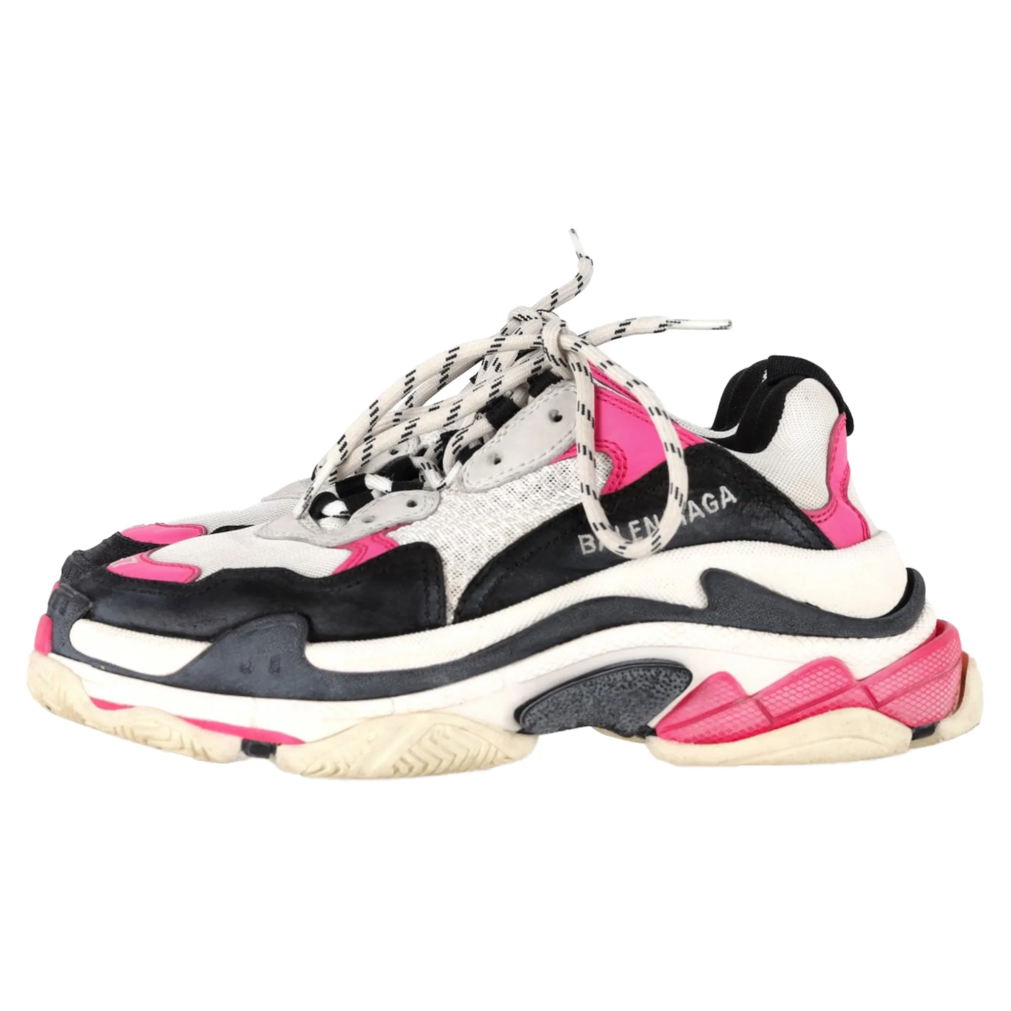 Balenciaga Triple S Sneakers in Pink Polyester