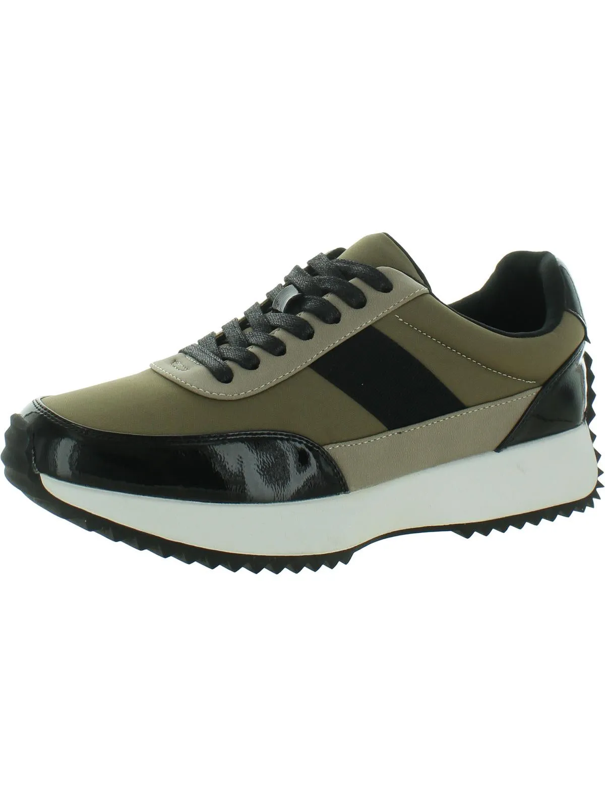 Bettie Womens Faux Leather Lifestyle Casual and Fashion Sneakers