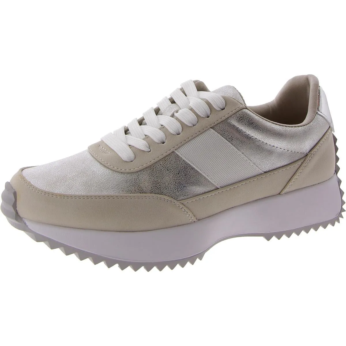 Bettie Womens Faux Leather Lifestyle Casual and Fashion Sneakers