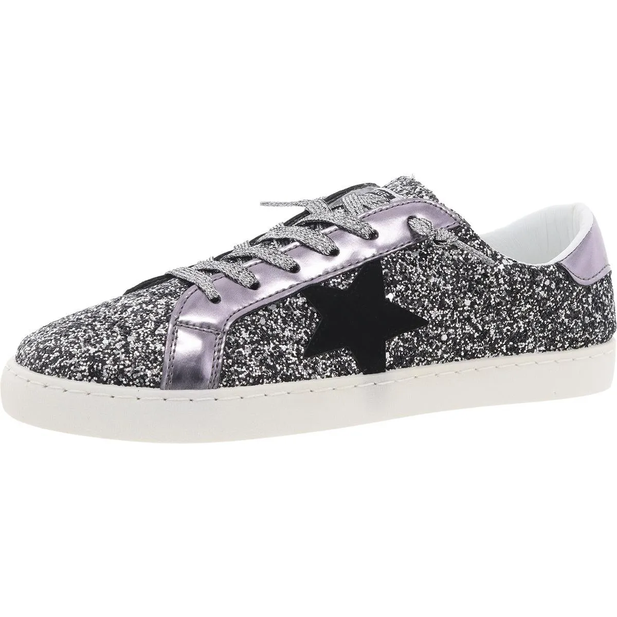 BIANCA Womens Cushioned Footbed Faux Leather Casual And Fashion Sneakers