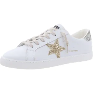 BIANCA Womens Cushioned Footbed Faux Leather Casual And Fashion Sneakers