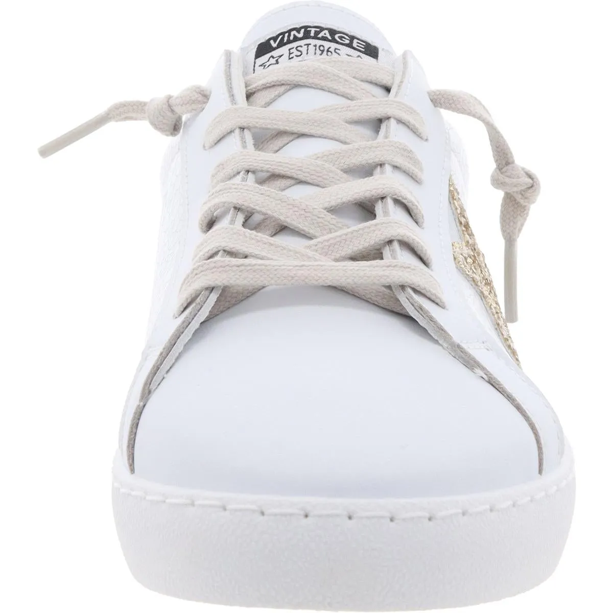 BIANCA Womens Cushioned Footbed Faux Leather Casual And Fashion Sneakers