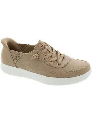 Bobs Skipper Womens Memory Foam Manmade Slip-On Sneakers