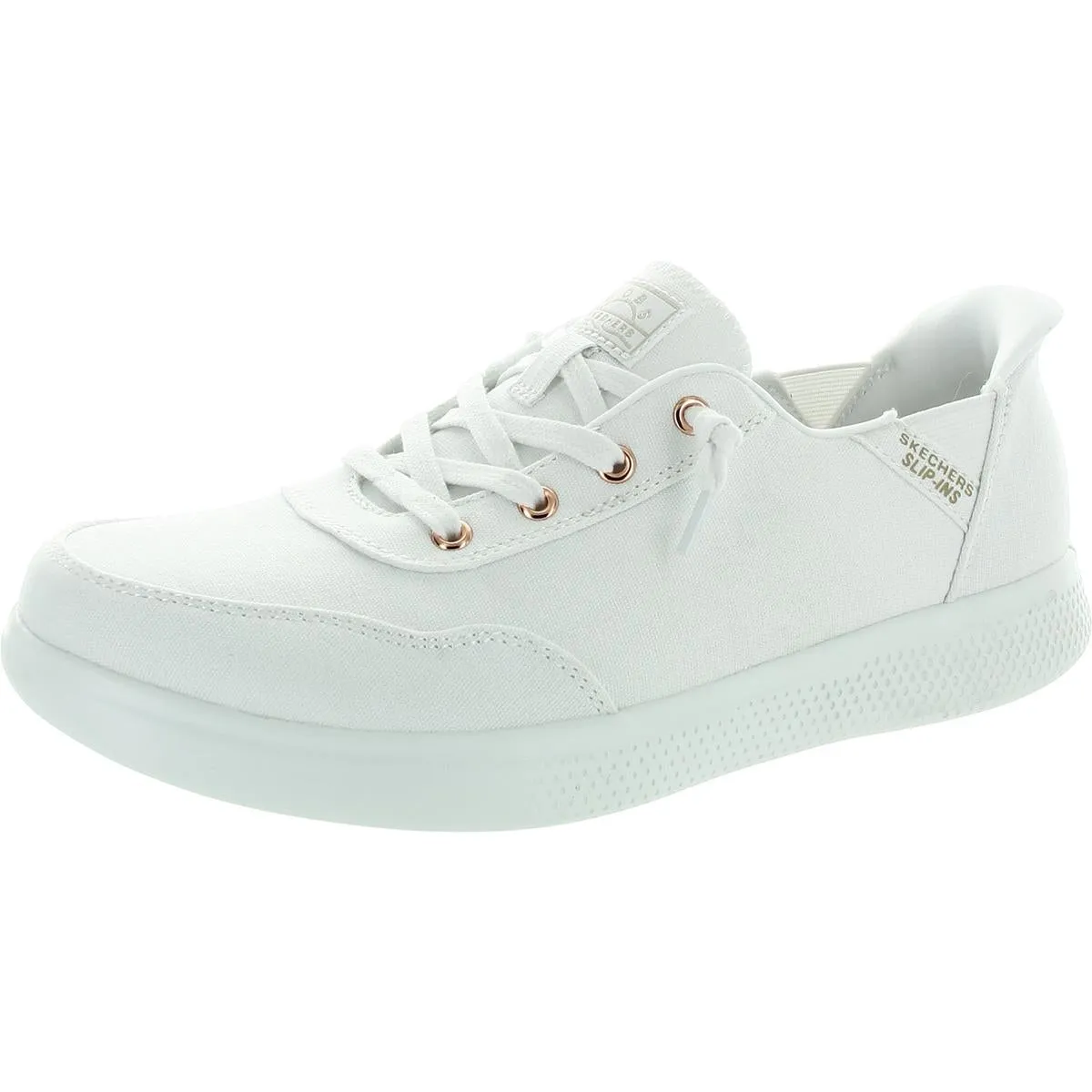 Bobs Skipper Womens Memory Foam Manmade Slip-On Sneakers