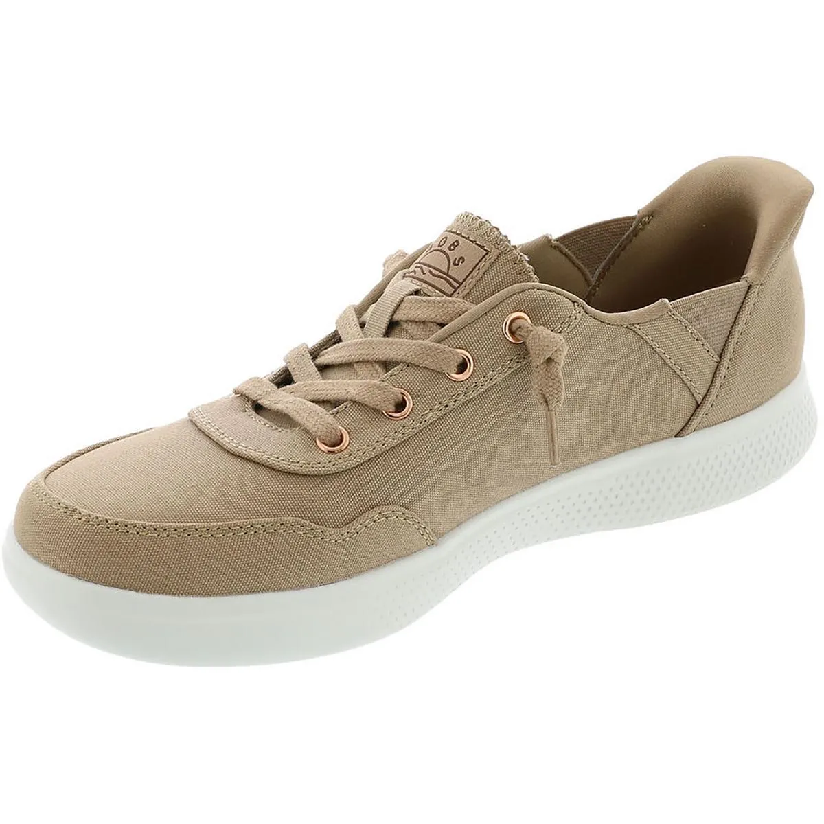 Bobs Skipper Womens Memory Foam Manmade Slip-On Sneakers
