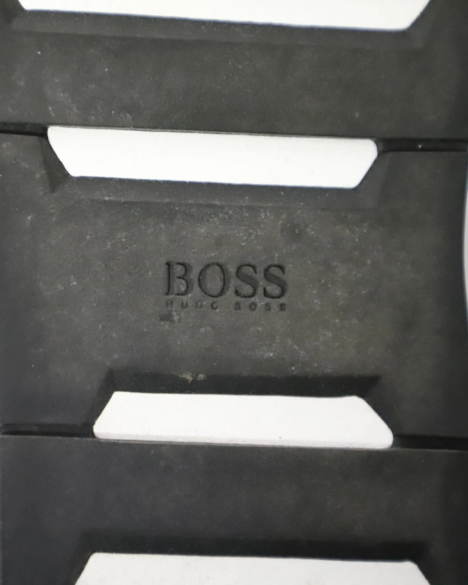 Boss Low Top Sneakers in Navy Blue Polyester