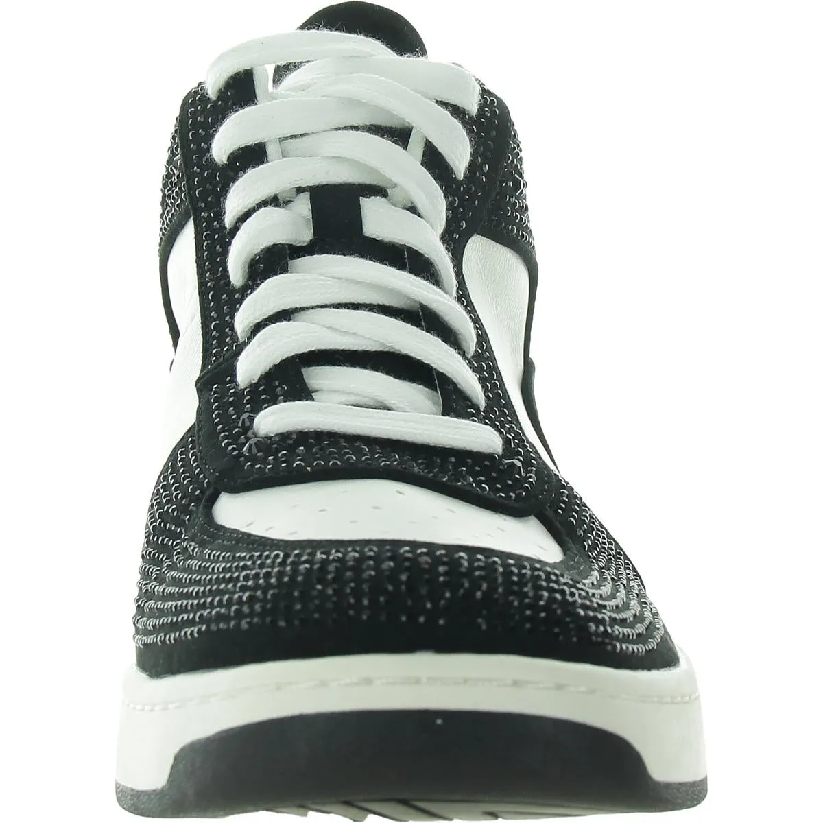 CAMELOTT Womens Mixed Media Faux Leather Casual And Fashion Sneakers