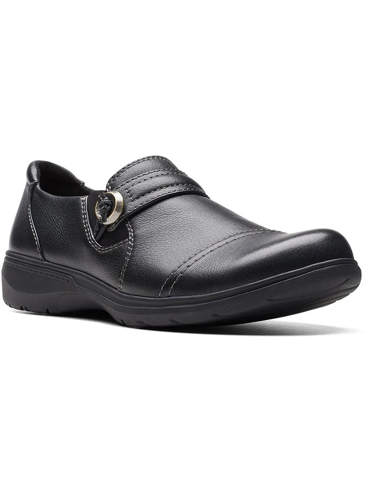 Carleigh Pearl Womens Leather Lifestyle Slip-On Sneakers