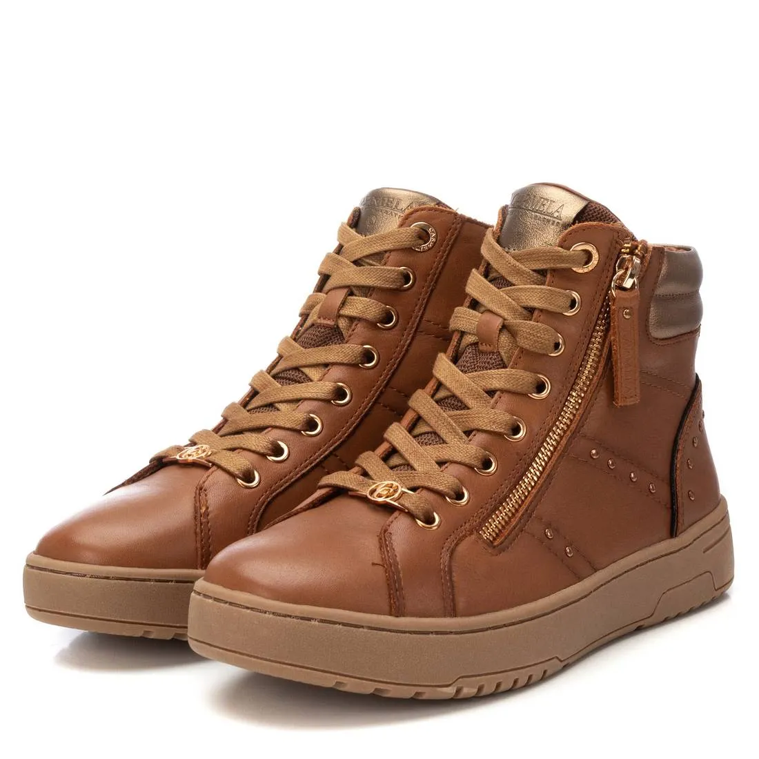 Carmela Collection Leather Sneaker Booties By Xti