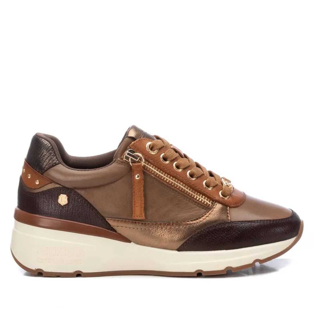 Carmela Collection Women's Leather Casual Sneakers By Xti