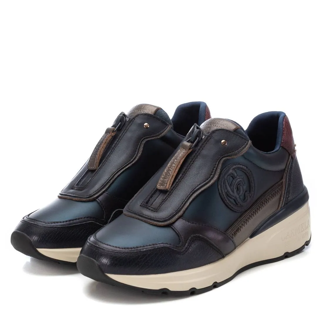 Carmela Collection Women's Leather Casual Sneakers By Xti