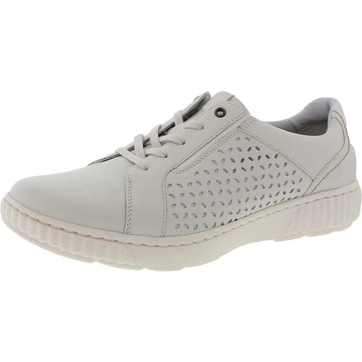 CAROLINE Womens Lace-Up Faux Leather Casual And Fashion Sneakers