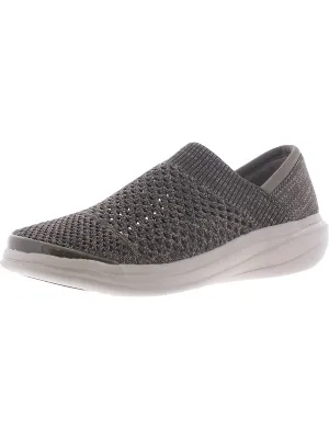 Charlie Womens Knit Comfort Slip-On Sneakers