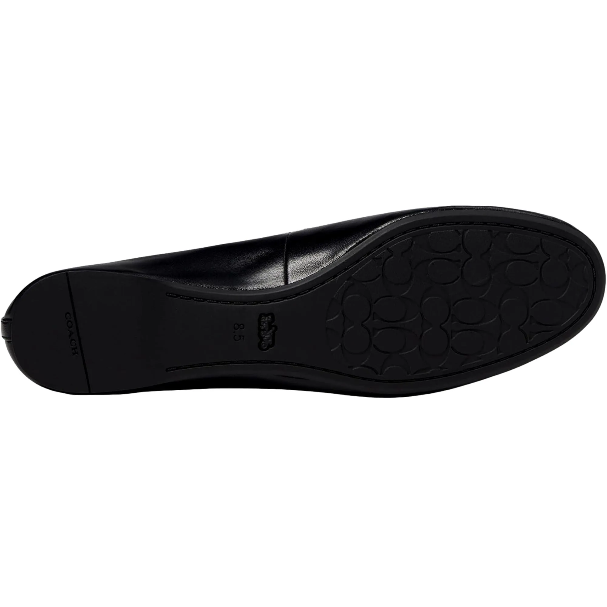 COACH Abigail Leather Ballet Flat Black  CS066-001 Women's
