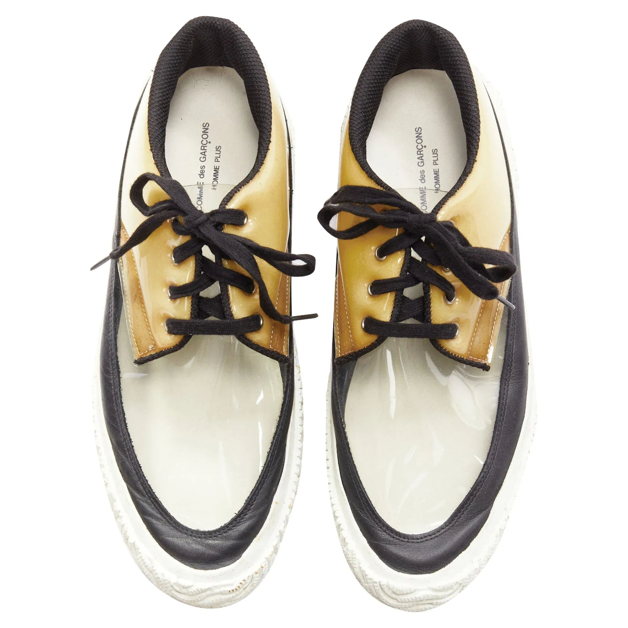 Comme Des Garcons PLSwitching clear PVC foam sneakers