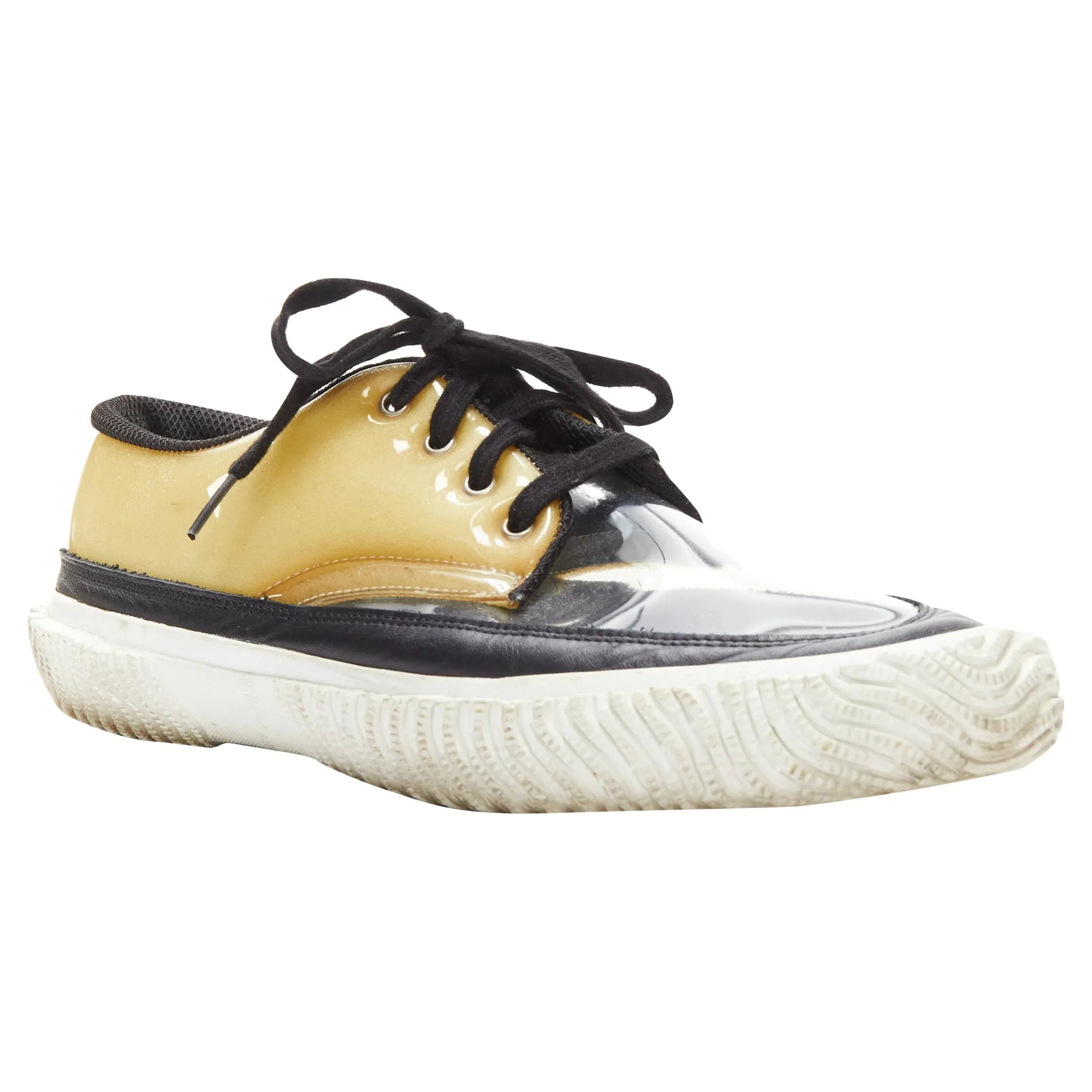 Comme Des Garcons PLSwitching clear PVC foam sneakers