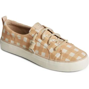 Crest Vibe Gingham Womens Padded Insole Faux Suede Casual And Fashion Sneakers