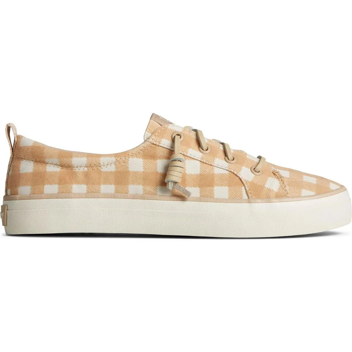 Crest Vibe Gingham Womens Padded Insole Faux Suede Casual And Fashion Sneakers