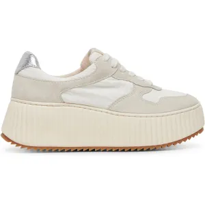 Daisha Womens Leather Cut-Out Casual And Fashion Sneakers