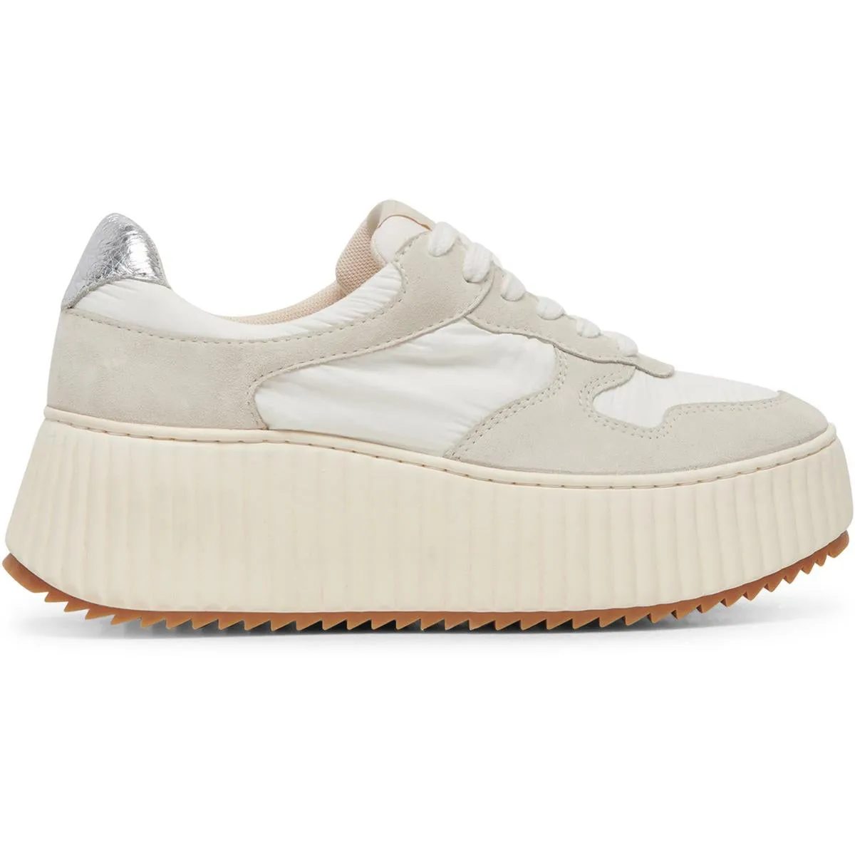 Daisha Womens Leather Cut-Out Casual And Fashion Sneakers