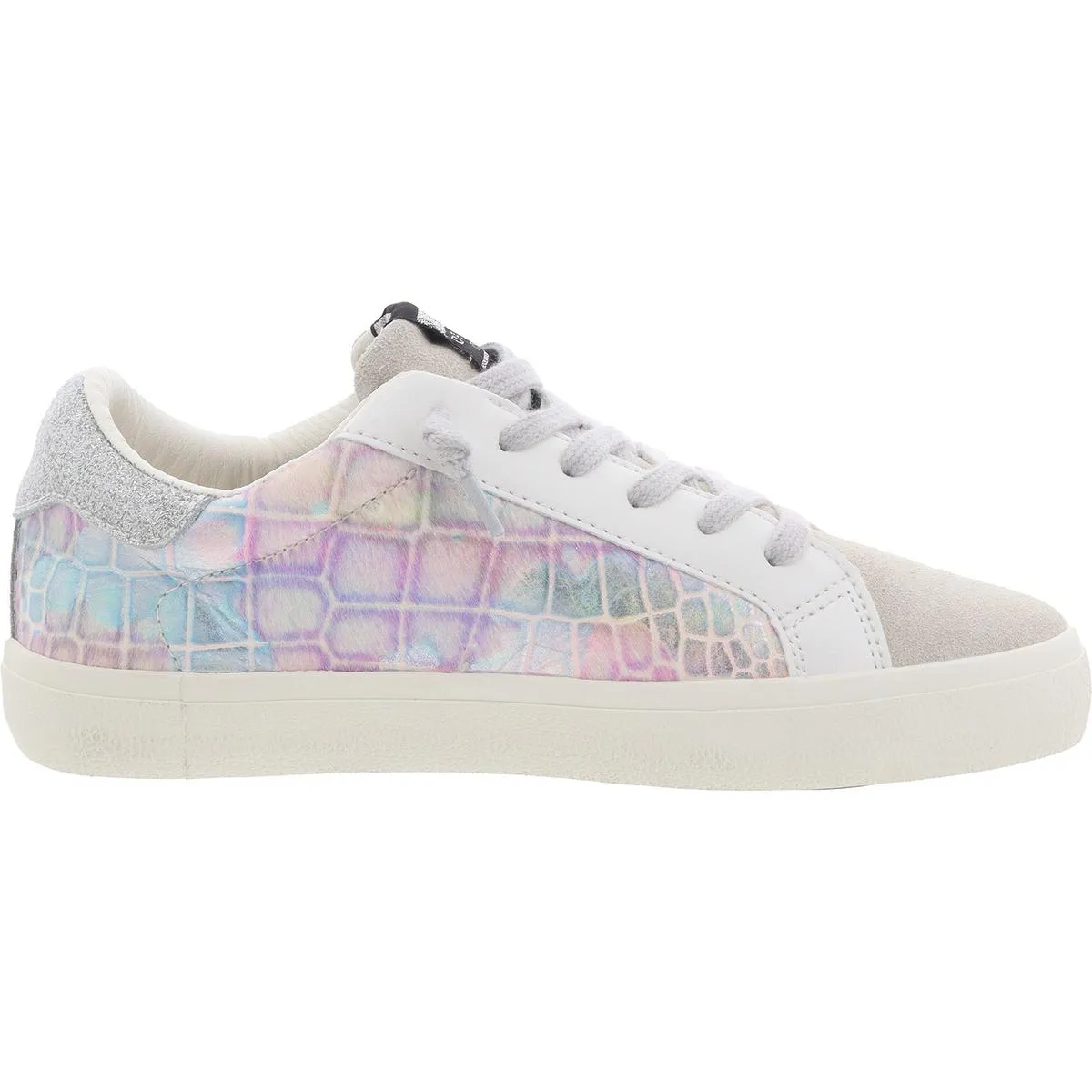 DARIA Womens Mixed Media Leather Casual And Fashion Sneakers