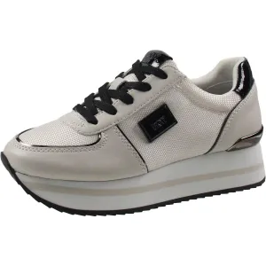 Davie Womens Patent Trim Manmade Casual And Fashion Sneakers
