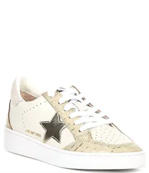 Denisse Women's Sneaker In White/ Blush Crocodile