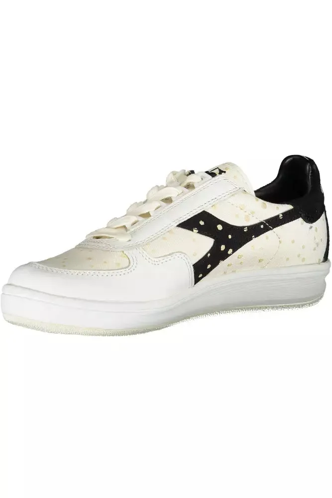 Diadora Elegant  Lace-Up Sneakers with Logo Women's Accent