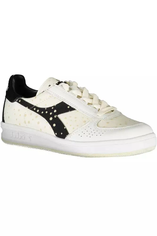 Diadora Elegant  Lace-Up Sneakers with Logo Women's Accent