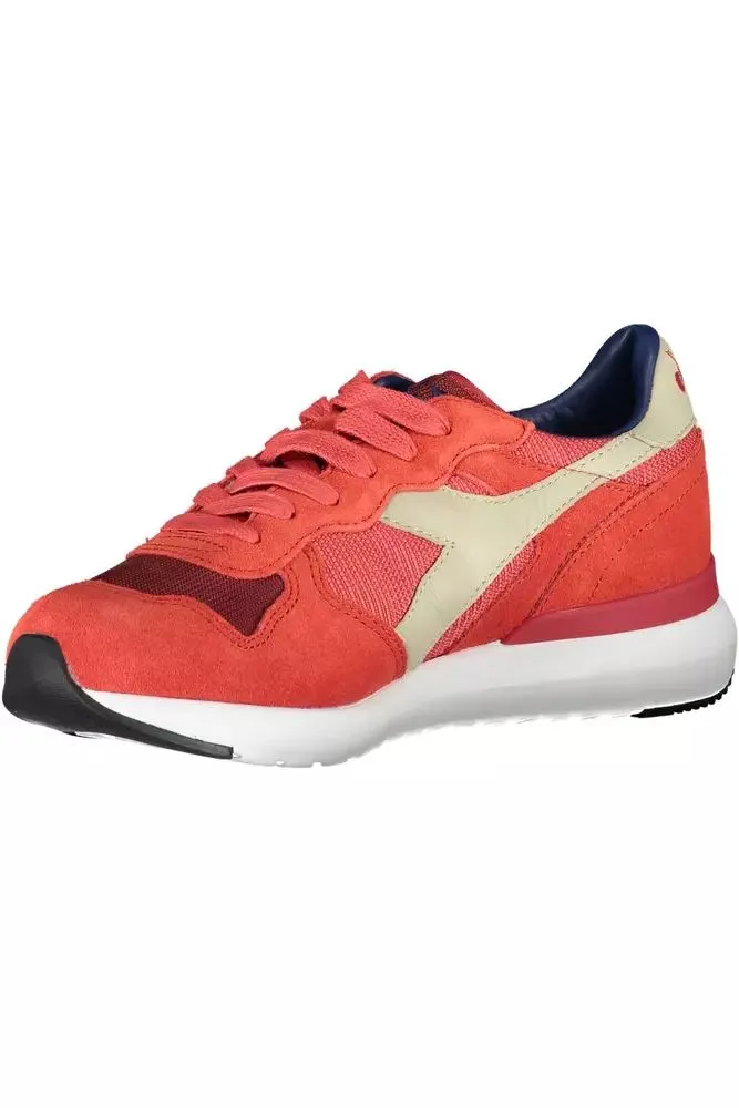 Diadora pink Leather Blend Women's Sneakers