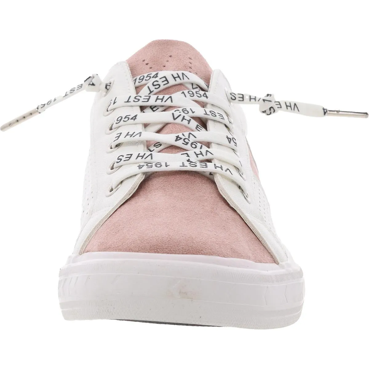 DINA Womens Cushioned Footbed Faux Leather Casual And Fashion Sneakers