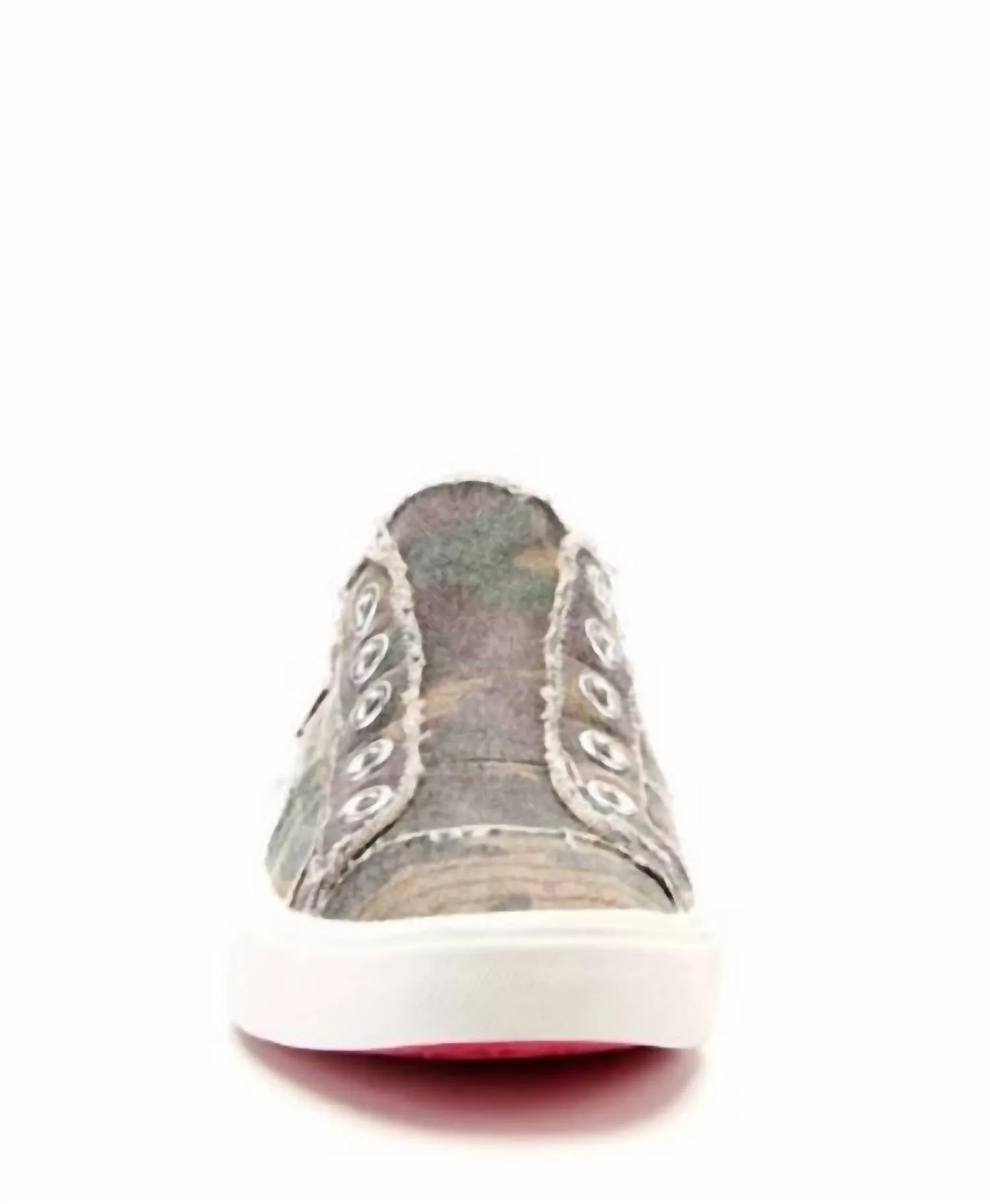 Distressed Slip-On Sneaker In Camo