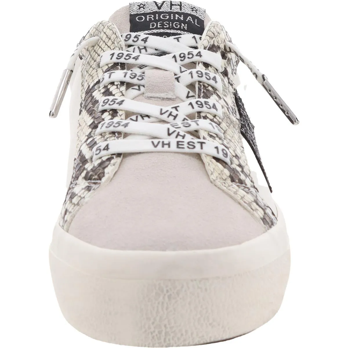 DUEBERRY Womens Cushioned Footbed Leather Casual And Fashion Sneakers