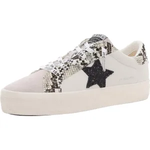 DUEBERRY Womens Cushioned Footbed Leather Casual And Fashion Sneakers