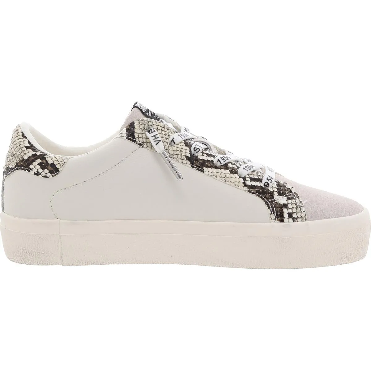 DUEBERRY Womens Cushioned Footbed Leather Casual And Fashion Sneakers