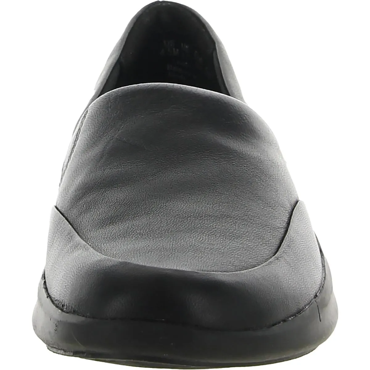 Ease Womens Leather Comfort Slip-On Sneakers