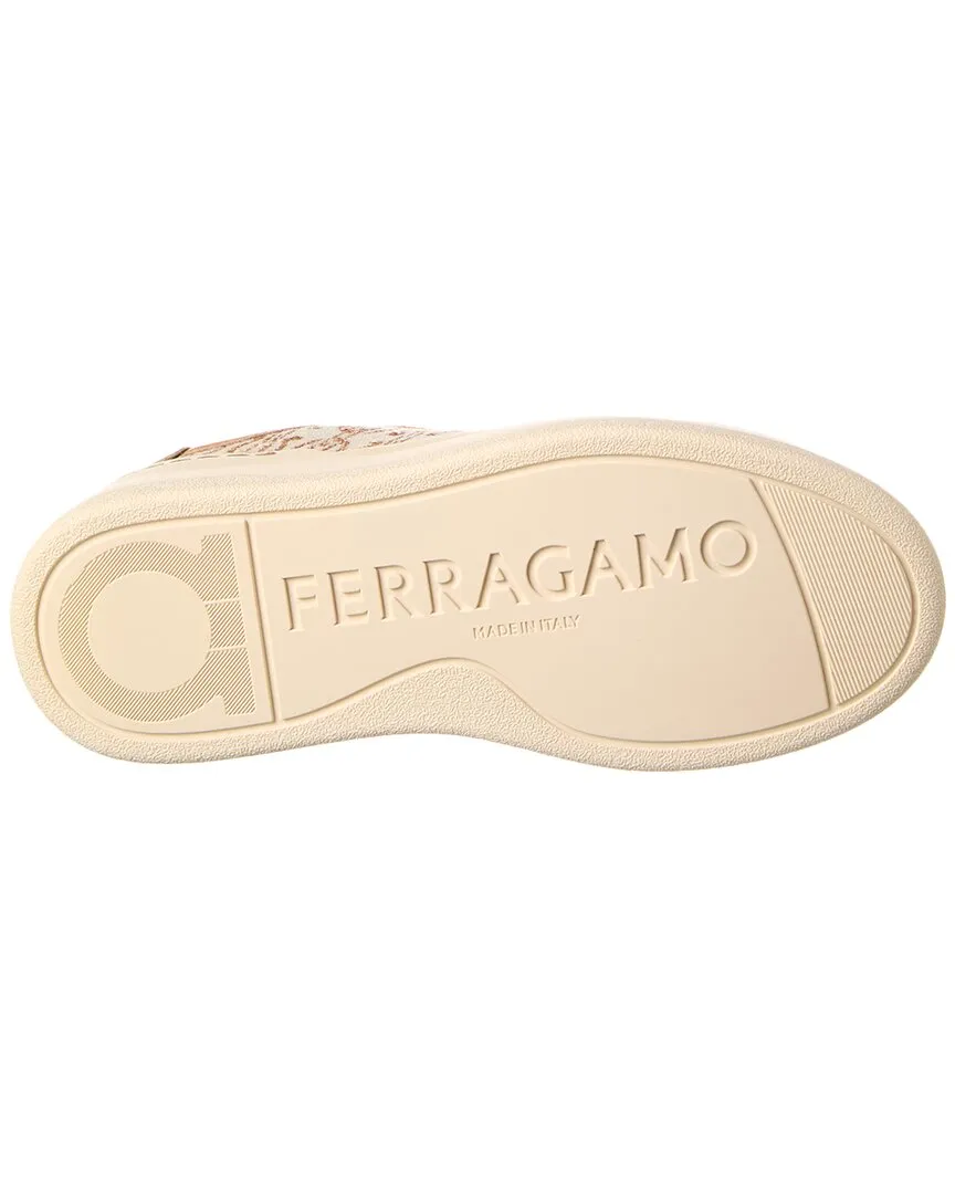 Ferragamo Dahlia Canvas & Leather Platform Sneaker