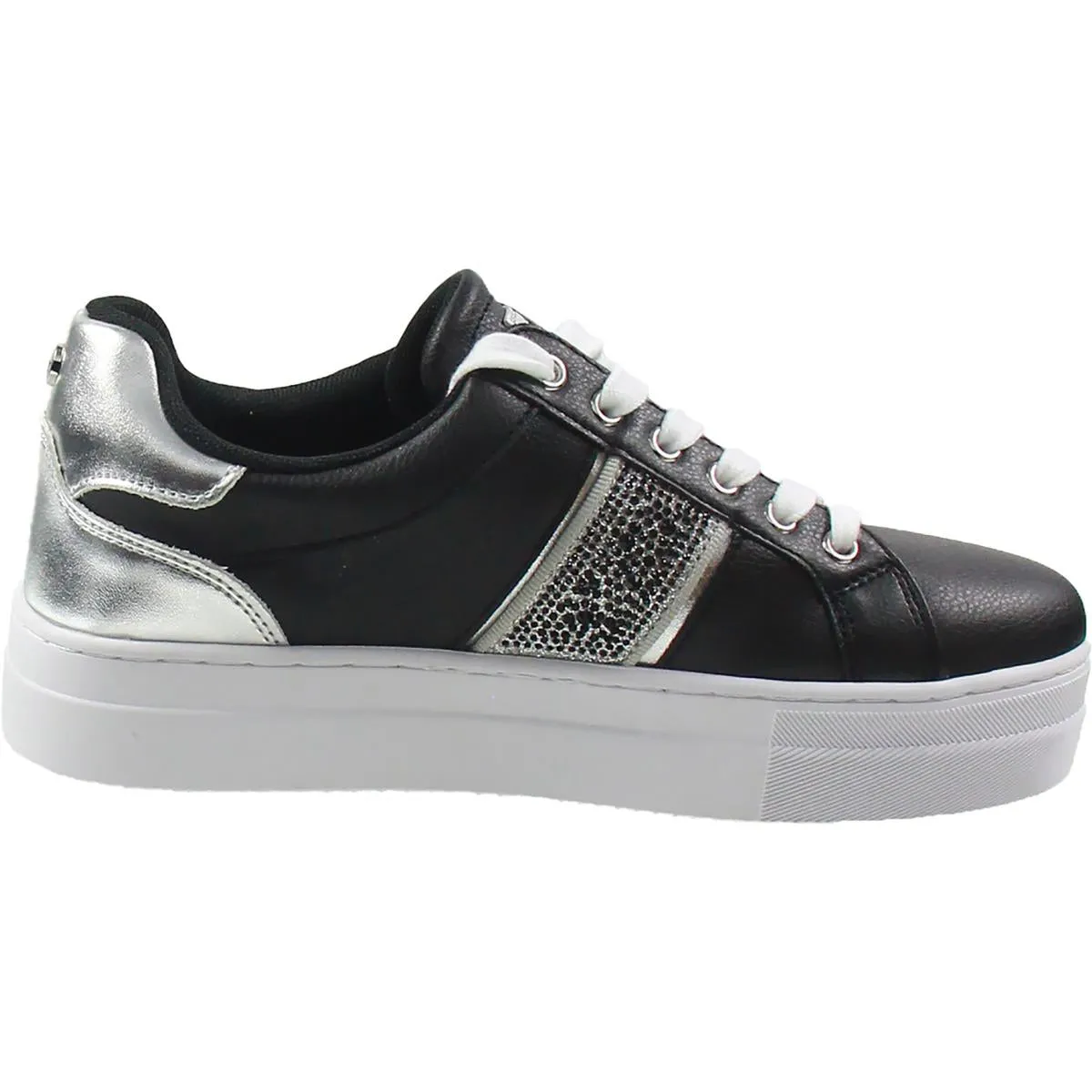 Gator Platform Sneaker Womens Rhinestone Faux Leather Casual And Fashion Sneakers