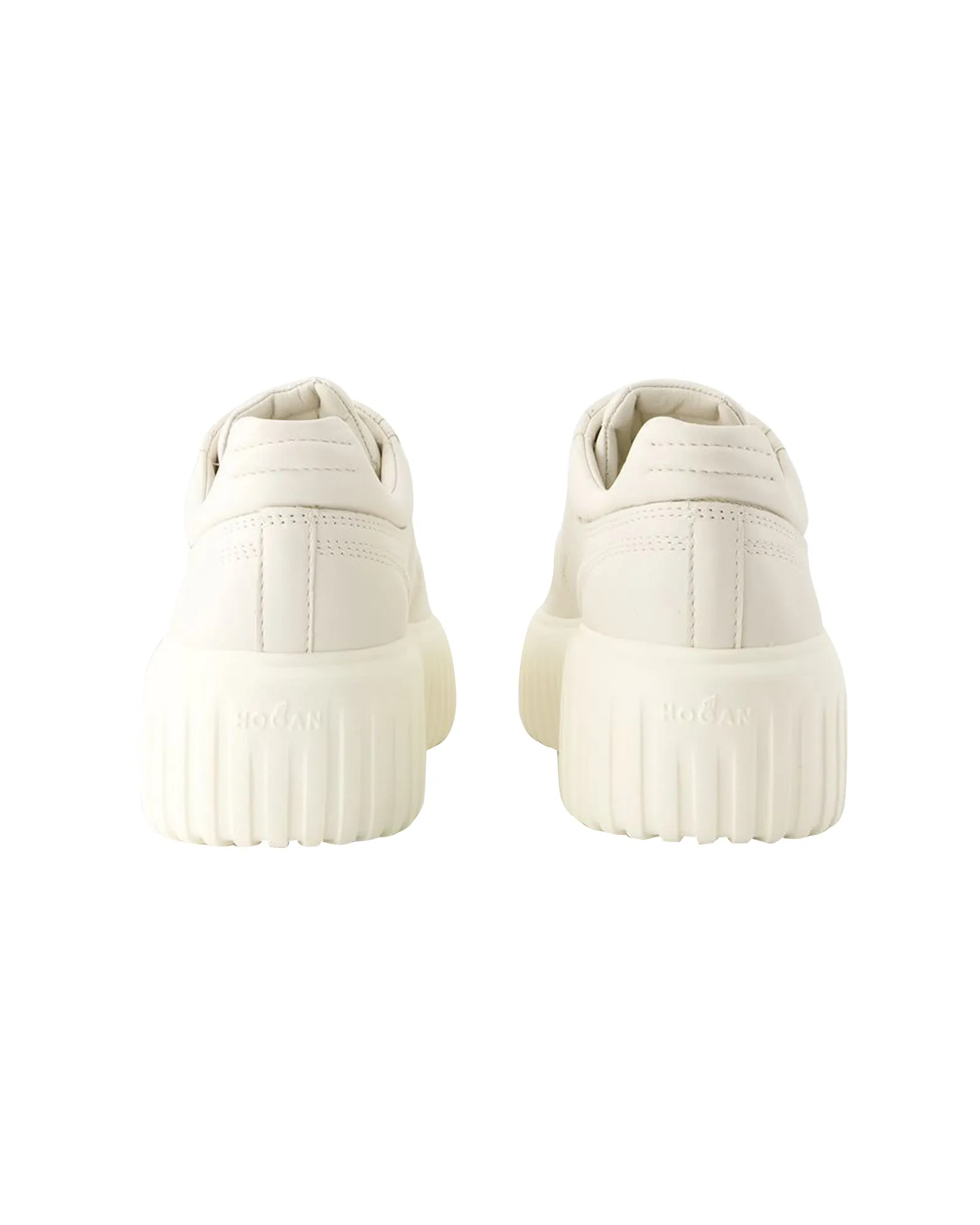 H Stripes Sneakers - Hogan - Leather - Beige