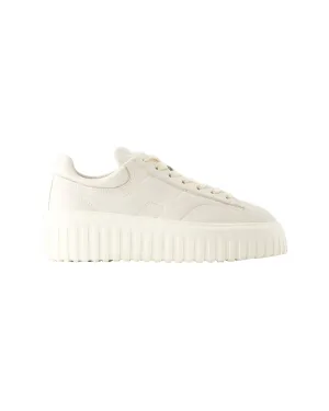 H Stripes Sneakers - Hogan - Leather - Beige